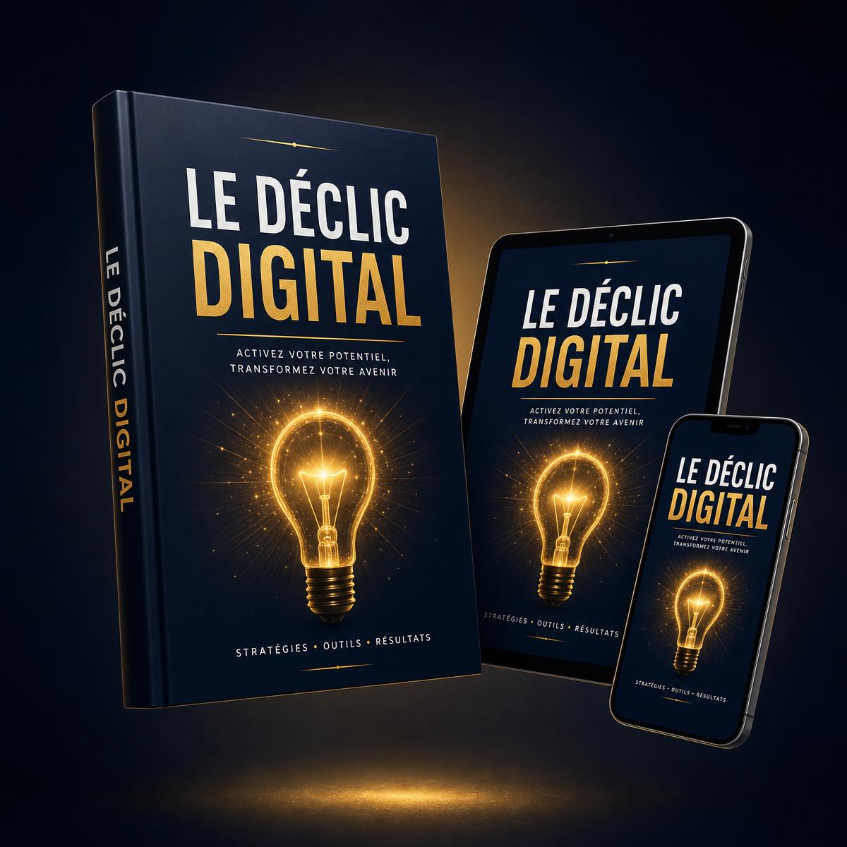 Couverture de l'ebook Le Déclic Digital sur livre, tablette et téléphone